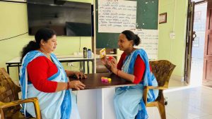 Two Female Community Health Volunteers in Delhi, India.