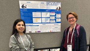 Abhipreet Kaur with her supervisor, Dr Kathy Leadbitter.